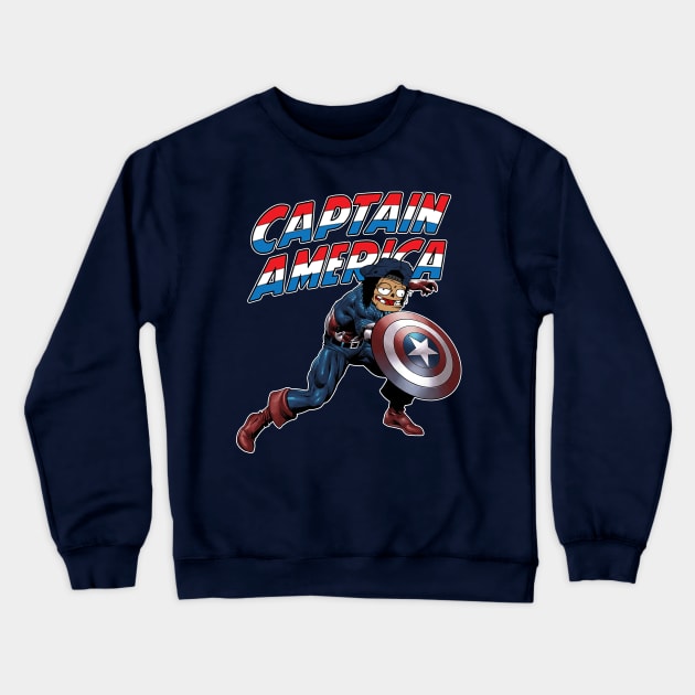 cosplay as captain america Crewneck Sweatshirt by antonimus